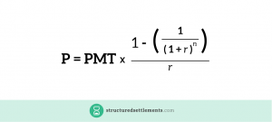 The formula for calculating present value